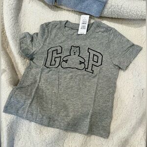 GAP Gray Kids' Tee with Bear Logo